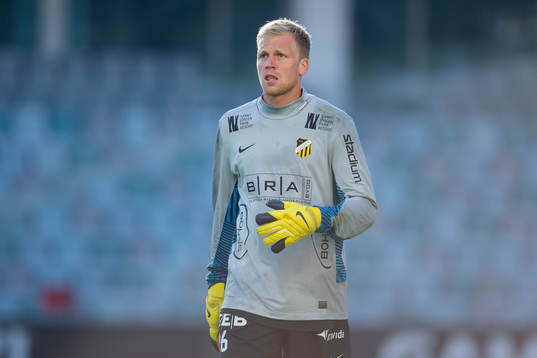 Häckens reservmålvakt Peter Abrahamsson