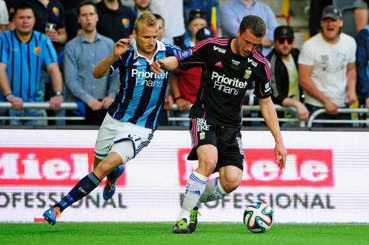 IFK Göteborgs Jakob Johansson  och Djurgårdens Vytautas