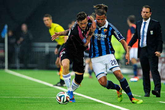 IFK Göteborgs Gustav Svensson  och Djurgårdens Aleksandar