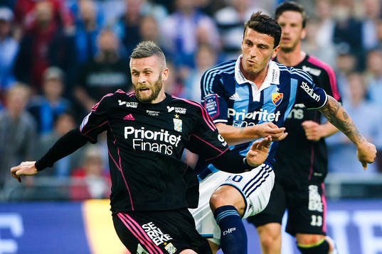 IFK Göteborgs Kjetil Waehler mot Djurgårdens Erton