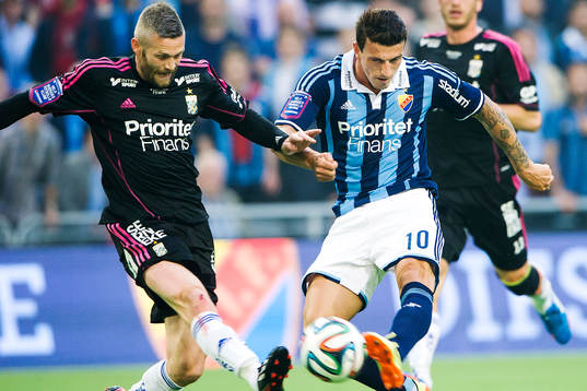 IFK Göteborgs Kjetil Waehler mot Djurgårdens Erton