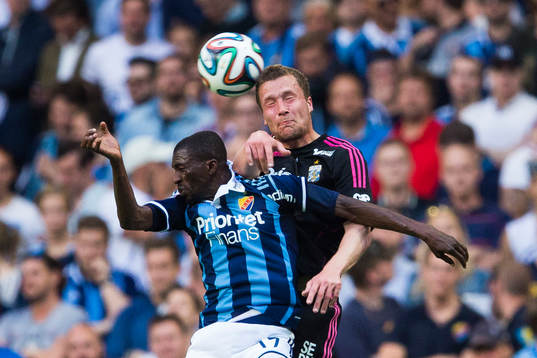 Djurgårdens Yussif Chibsah och IFK Göteborgs Jakob
