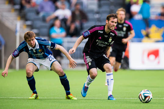 Djurgårdens Simon Tibbling och IFK Göteborgs Emil