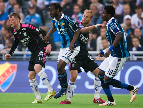 IFK Göteborgs Sam Larsson, Djurgårdens Amadou Jawo, IFK
