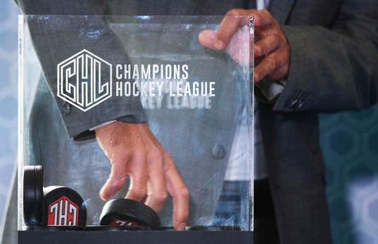 Bläddra bland fler bilder av Ishockey-VM 2014, dag 13, lottning av Champions Hockey League