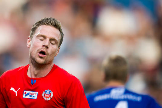 Helsingborgs Arnór Smárason deppar