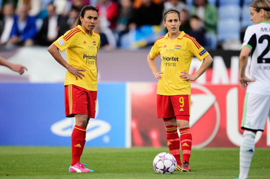 Tyresös Marta Vieira da Silva  och Veronica Boquete