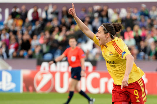 Tyresös Veronica Boquete jublar