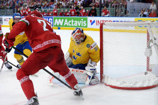 Vitrysslands Alexei Yefimenko gör 1-2 bakom Sveriges