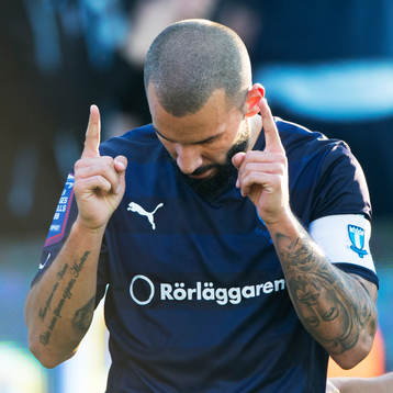 Malmös Guillermo Molins har gjort 0-1 i