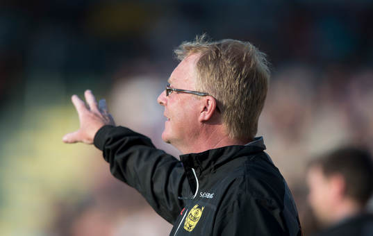 Mjällbys tränare Lars Jacobsson i