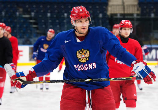 Alexander Ovechkin på Rysslands träning