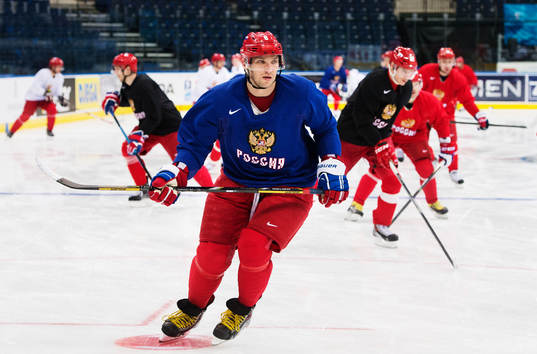 Alexander Ovechkin på Rysslands träning