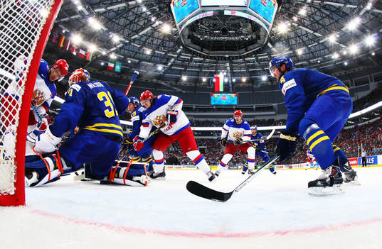 Rysslands Nikolai Kulyomin, Viktor Tikhonov och Yevgeni