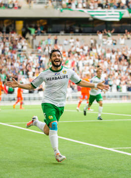 Hammarbys Pablo Piñones-Arce jublar