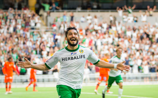 Hammarbys Pablo Piñones-Arce jublar
