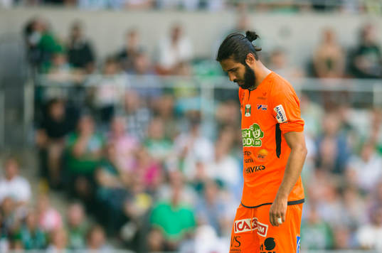 Varbergs Ali Sinan Ayranci ser deppig ut