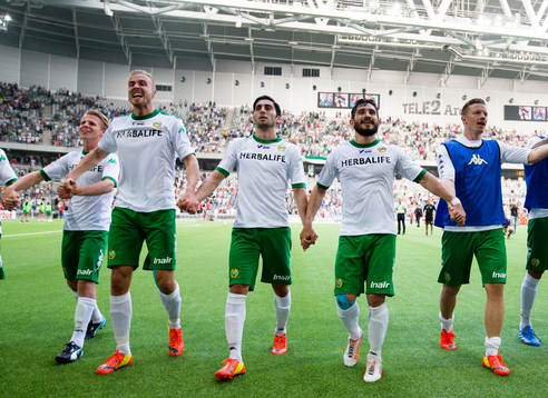 Hammarbys spelare tackar publiken