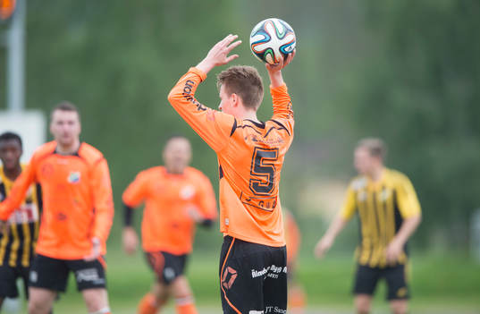Inkast i matchen i division 111 mellan IFK Hässleholm och