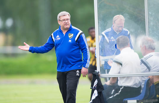 IFK Hässleholms tränare Patrik Lennartsson och Daniel