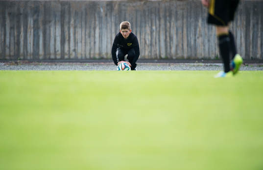 Bollkalle beredd att agera i matchen i division 111 mellan