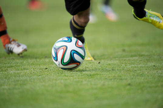 Bollkontroll i matchen i division 111 mellan IFK