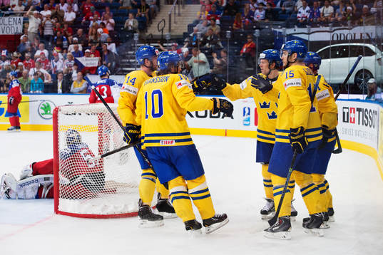 Sveriges Mattias Ekholm, Johan Fransson, Nicklas