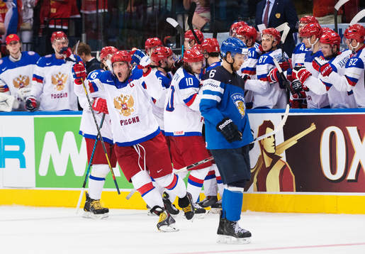 Rysslands Alexander Ovechkin jublar