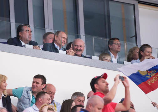 Rysslands president Vladimir Putin och Vitrysslands