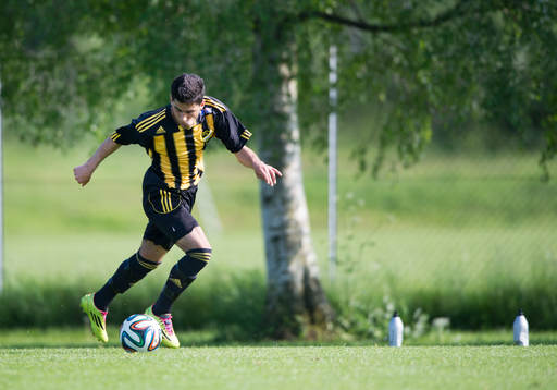 IFK Hässleholms Abdulmajid Al Hamwy i matchen i