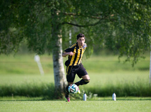 IFK Hässleholms Abdulmajid Al Hamwy i matchen i