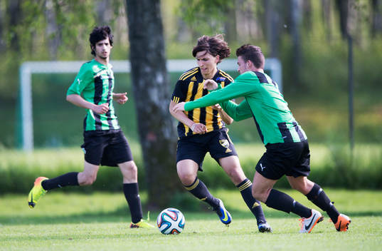 IFK Hässleholms Mert Yanev i matchen i juniorallsvenskan