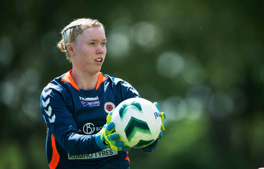 Kristianstads målvakt Hedvig Lindahl i matchen i
