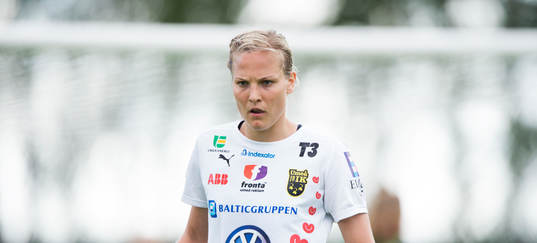 Umeås Lisa Lantz i matchen i damallsvenskan mellan
