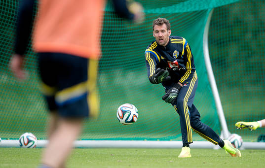 Sveriges målvakt Andreas Isaksson