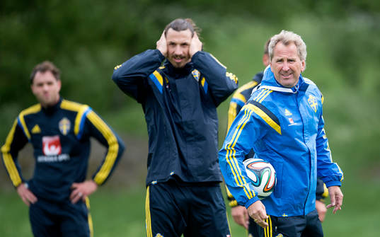 Sveriges förbundskapten Erik Hamrén, Zlatan Ibrahimovic