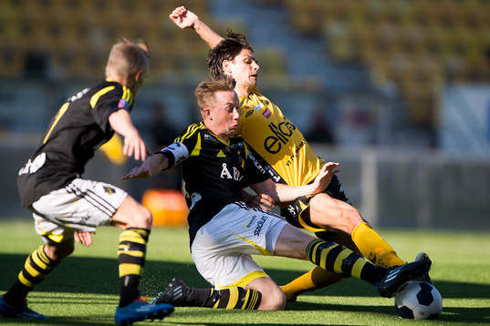 AIKs Philip Olofsson och Elfsborgs Victor Rotting