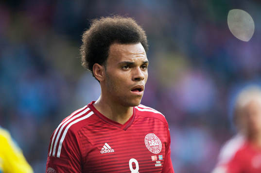 i landskampen mellan Danmark och Sverige i Köpenhamn 28