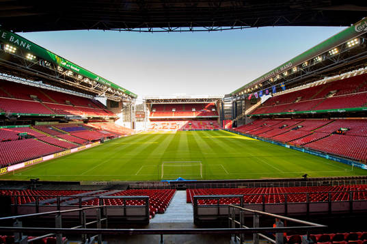 Interiör Parken Stadion införu landskapen i fotboll