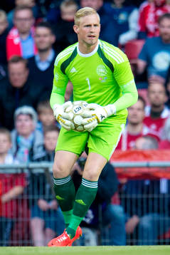 Danmarks målvakt Kasper Schmeichel