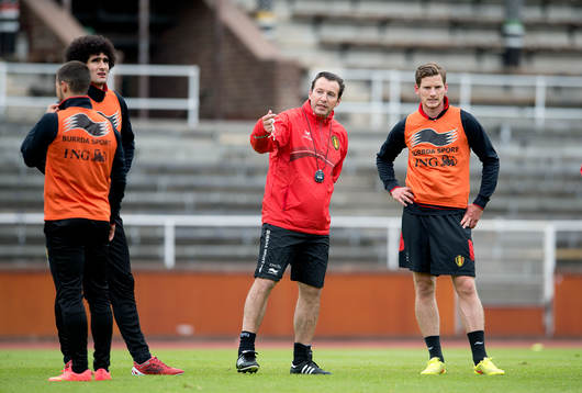 Belgiens förbundskapten Marc Wilmots