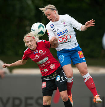Kristianstads Linnea Liljegärd i matchen i semifinalen i