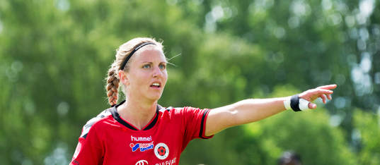Kristianstads Gudny Björk Odinsdottir i matchen i