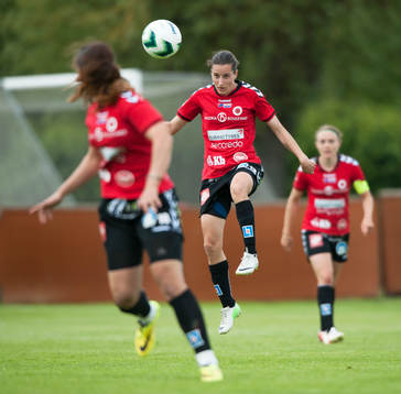 Kristianstads Johanna Rasmussen i matchen i semifinalen i