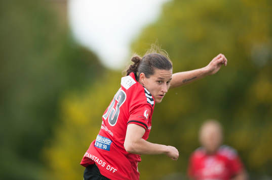 Kristianstads Johanna Rasmussen i matchen i semifinalen i