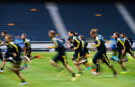Zlatan Ibrahimovic joggar