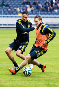 Mikael Lustig och Mattias Johansson på Sveriges