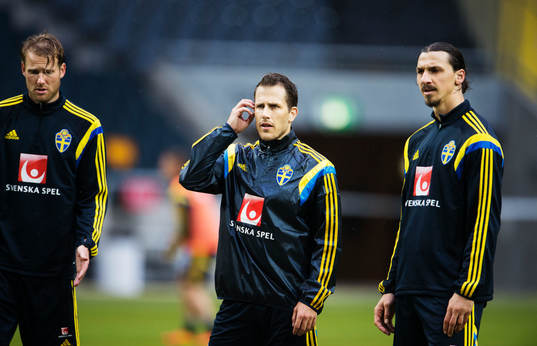 Ola Toivonen, Tobias Hysén och Zlatan Ibrahimovic på