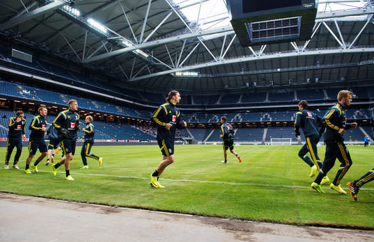 Zlatan Ibrahimovic joggar