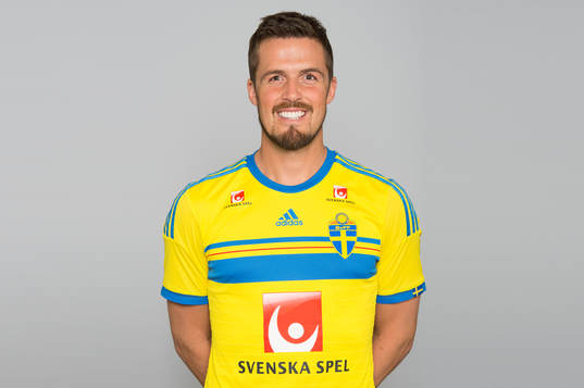 Sveriges fotbollsspelare Per Nilsson